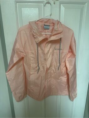 Columbia' Packable Windbreaker Hooded Windbreaker Jacket - Light Peach